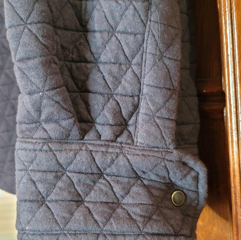 NWT-Robert Graham Tulano Quilted Shirt Jacket Navy Size 1X-Retail $355.00 - Picture 9 of 16